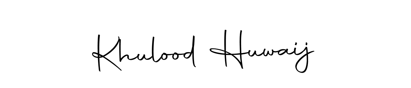 How to make Khulood Huwaij signature? Autography-DOLnW is a professional autograph style. Create handwritten signature for Khulood Huwaij name. Khulood Huwaij signature style 10 images and pictures png