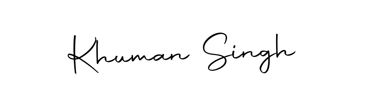 Make a short Khuman Singh signature style. Manage your documents anywhere anytime using Autography-DOLnW. Create and add eSignatures, submit forms, share and send files easily. Khuman Singh signature style 10 images and pictures png