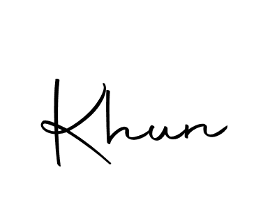 Use a signature maker to create a handwritten signature online. With this signature software, you can design (Autography-DOLnW) your own signature for name Khun. Khun signature style 10 images and pictures png