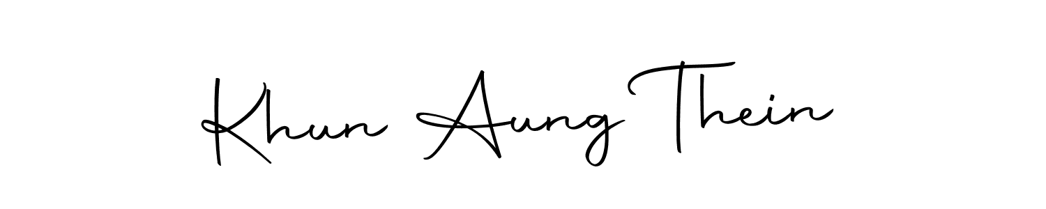 Khun Aung Thein stylish signature style. Best Handwritten Sign (Autography-DOLnW) for my name. Handwritten Signature Collection Ideas for my name Khun Aung Thein. Khun Aung Thein signature style 10 images and pictures png