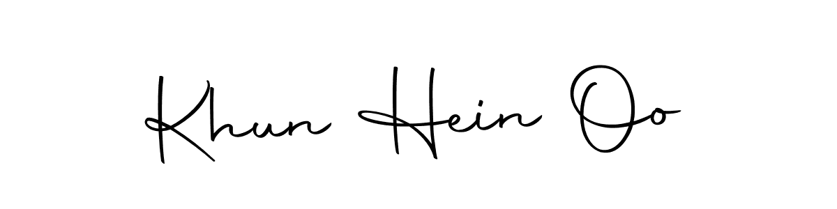 Create a beautiful signature design for name Khun Hein Oo. With this signature (Autography-DOLnW) fonts, you can make a handwritten signature for free. Khun Hein Oo signature style 10 images and pictures png