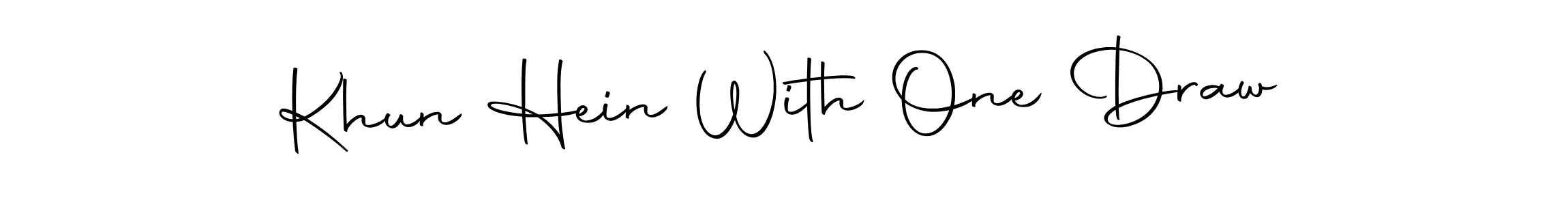 How to make Khun Hein With One Draw name signature. Use Autography-DOLnW style for creating short signs online. This is the latest handwritten sign. Khun Hein With One Draw signature style 10 images and pictures png