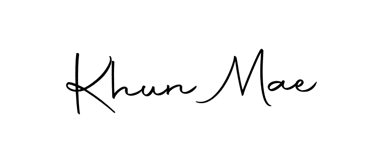 The best way (Autography-DOLnW) to make a short signature is to pick only two or three words in your name. The name Khun Mae include a total of six letters. For converting this name. Khun Mae signature style 10 images and pictures png