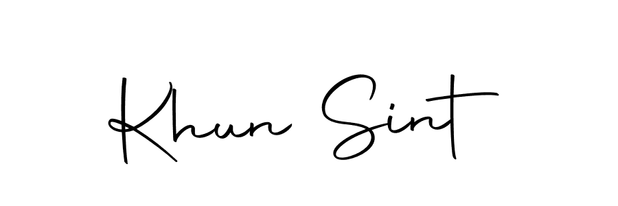 You should practise on your own different ways (Autography-DOLnW) to write your name (Khun Sint) in signature. don't let someone else do it for you. Khun Sint signature style 10 images and pictures png