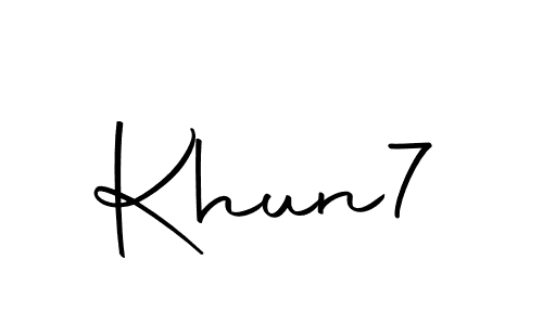 Also You can easily find your signature by using the search form. We will create Khun7 name handwritten signature images for you free of cost using Autography-DOLnW sign style. Khun7 signature style 10 images and pictures png