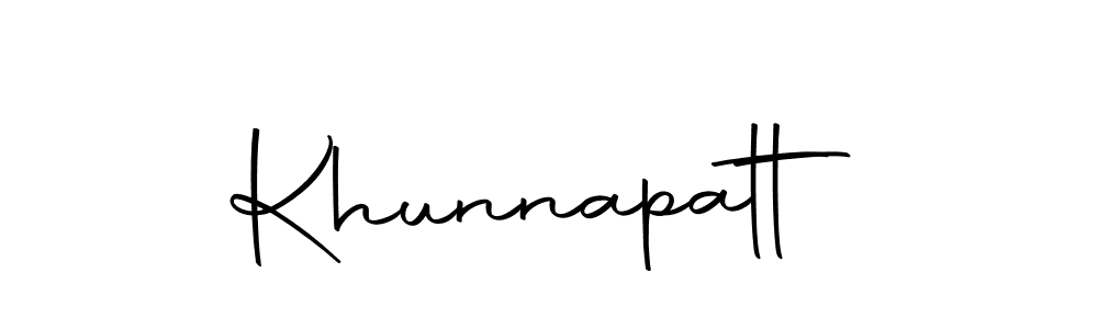 Similarly Autography-DOLnW is the best handwritten signature design. Signature creator online .You can use it as an online autograph creator for name Khunnapatt. Khunnapatt signature style 10 images and pictures png