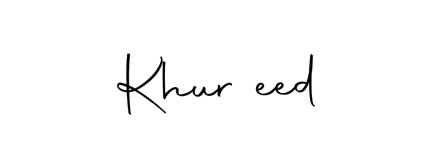 Make a beautiful signature design for name Khurشeed. Use this online signature maker to create a handwritten signature for free. Khurشeed signature style 10 images and pictures png