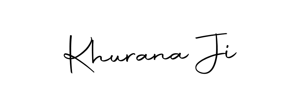 You can use this online signature creator to create a handwritten signature for the name Khurana Ji. This is the best online autograph maker. Khurana Ji signature style 10 images and pictures png