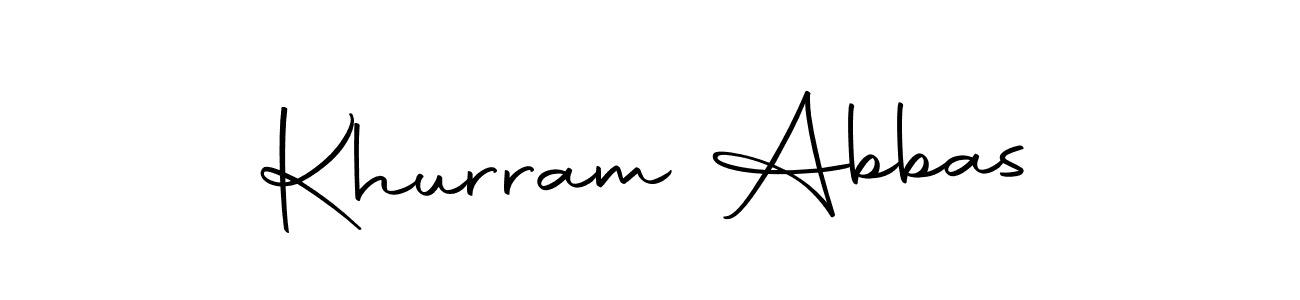 How to make Khurram Abbas signature? Autography-DOLnW is a professional autograph style. Create handwritten signature for Khurram Abbas name. Khurram Abbas signature style 10 images and pictures png