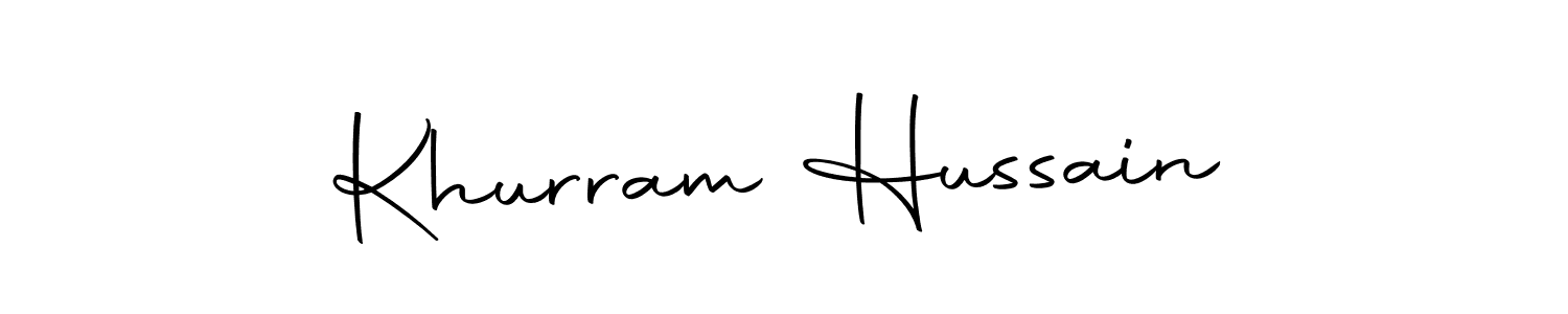 The best way (Autography-DOLnW) to make a short signature is to pick only two or three words in your name. The name Khurram Hussain include a total of six letters. For converting this name. Khurram Hussain signature style 10 images and pictures png