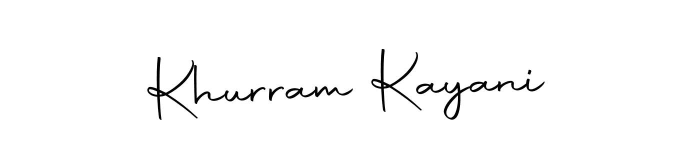 You should practise on your own different ways (Autography-DOLnW) to write your name (Khurram Kayani) in signature. don't let someone else do it for you. Khurram Kayani signature style 10 images and pictures png