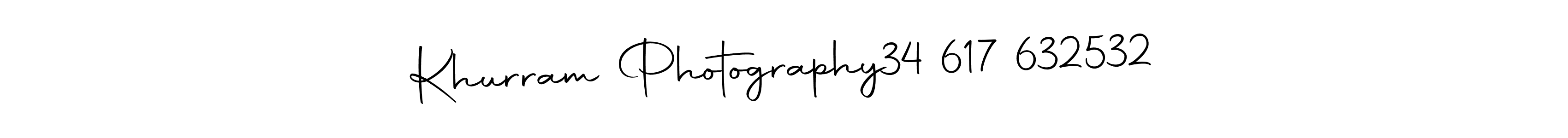 Once you've used our free online signature maker to create your best signature Autography-DOLnW style, it's time to enjoy all of the benefits that Khurram Photography  34 617 632532 name signing documents. Khurram Photography  34 617 632532 signature style 10 images and pictures png