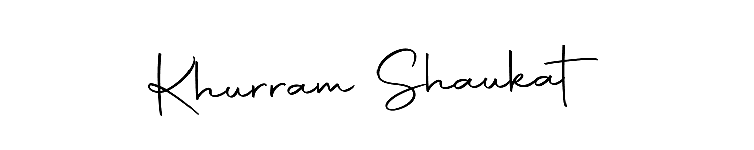 Khurram Shaukat stylish signature style. Best Handwritten Sign (Autography-DOLnW) for my name. Handwritten Signature Collection Ideas for my name Khurram Shaukat. Khurram Shaukat signature style 10 images and pictures png