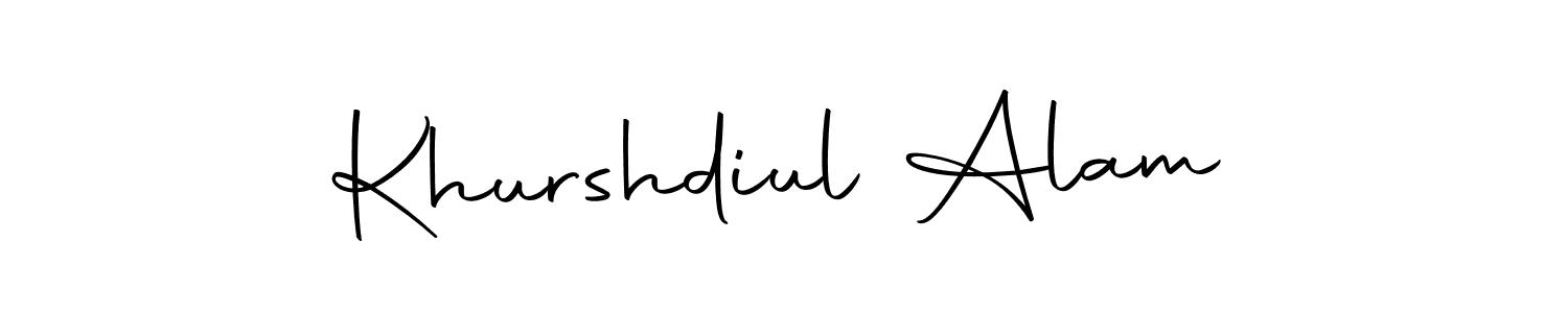 Khurshdiul Alam stylish signature style. Best Handwritten Sign (Autography-DOLnW) for my name. Handwritten Signature Collection Ideas for my name Khurshdiul Alam. Khurshdiul Alam signature style 10 images and pictures png