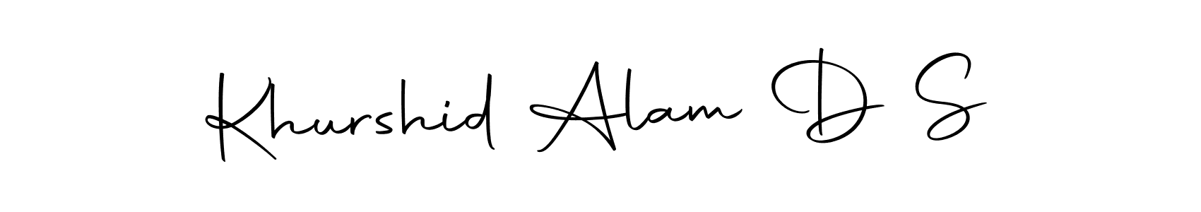 Make a short Khurshid Alam D S signature style. Manage your documents anywhere anytime using Autography-DOLnW. Create and add eSignatures, submit forms, share and send files easily. Khurshid Alam D S signature style 10 images and pictures png