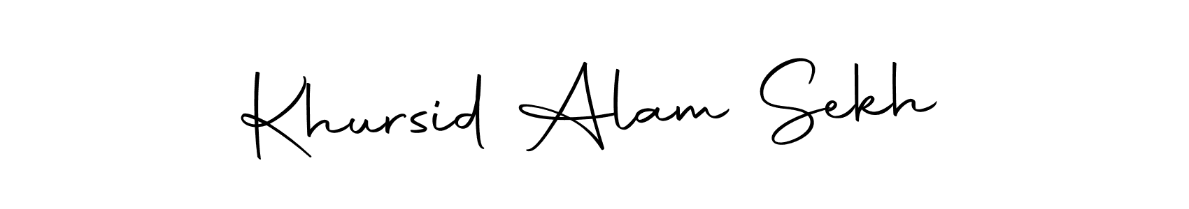 You should practise on your own different ways (Autography-DOLnW) to write your name (Khursid Alam Sekh) in signature. don't let someone else do it for you. Khursid Alam Sekh signature style 10 images and pictures png