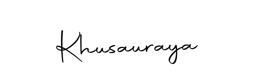 Design your own signature with our free online signature maker. With this signature software, you can create a handwritten (Autography-DOLnW) signature for name Khusauraya. Khusauraya signature style 10 images and pictures png
