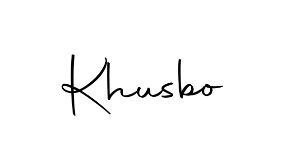 Make a beautiful signature design for name Khusbo. Use this online signature maker to create a handwritten signature for free. Khusbo signature style 10 images and pictures png