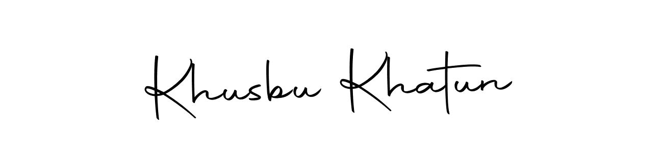 You should practise on your own different ways (Autography-DOLnW) to write your name (Khusbu Khatun) in signature. don't let someone else do it for you. Khusbu Khatun signature style 10 images and pictures png