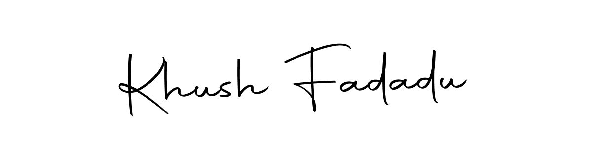 This is the best signature style for the Khush Fadadu name. Also you like these signature font (Autography-DOLnW). Mix name signature. Khush Fadadu signature style 10 images and pictures png