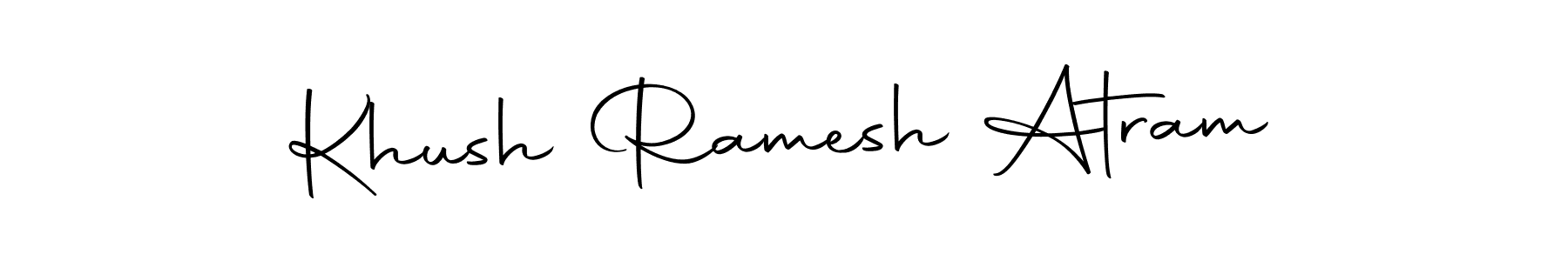 Use a signature maker to create a handwritten signature online. With this signature software, you can design (Autography-DOLnW) your own signature for name Khush Ramesh Atram. Khush Ramesh Atram signature style 10 images and pictures png