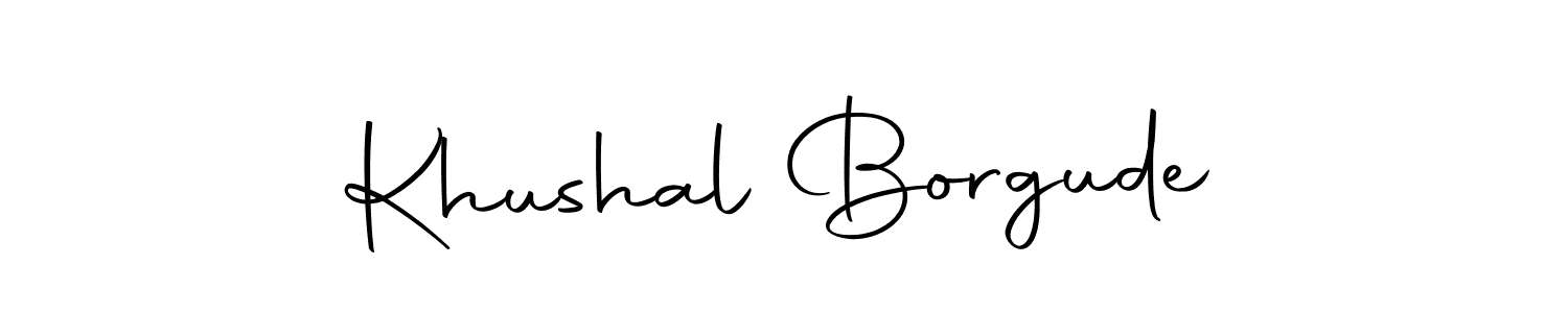 Make a beautiful signature design for name Khushal Borgude. With this signature (Autography-DOLnW) style, you can create a handwritten signature for free. Khushal Borgude signature style 10 images and pictures png