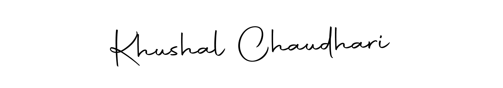 The best way (Autography-DOLnW) to make a short signature is to pick only two or three words in your name. The name Khushal Chaudhari include a total of six letters. For converting this name. Khushal Chaudhari signature style 10 images and pictures png