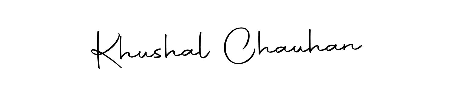 Create a beautiful signature design for name Khushal Chauhan. With this signature (Autography-DOLnW) fonts, you can make a handwritten signature for free. Khushal Chauhan signature style 10 images and pictures png