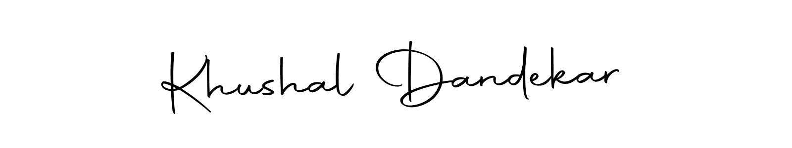 Also we have Khushal Dandekar name is the best signature style. Create professional handwritten signature collection using Autography-DOLnW autograph style. Khushal Dandekar signature style 10 images and pictures png