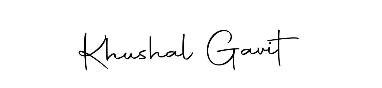Make a short Khushal Gavit signature style. Manage your documents anywhere anytime using Autography-DOLnW. Create and add eSignatures, submit forms, share and send files easily. Khushal Gavit signature style 10 images and pictures png