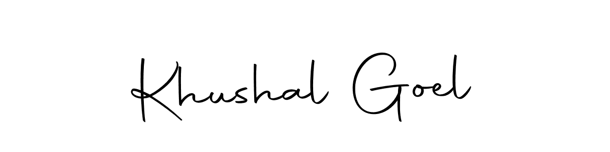 Use a signature maker to create a handwritten signature online. With this signature software, you can design (Autography-DOLnW) your own signature for name Khushal Goel. Khushal Goel signature style 10 images and pictures png