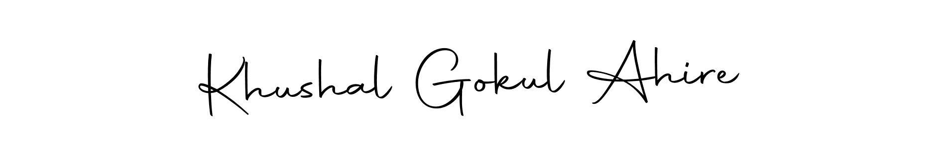 It looks lik you need a new signature style for name Khushal Gokul Ahire. Design unique handwritten (Autography-DOLnW) signature with our free signature maker in just a few clicks. Khushal Gokul Ahire signature style 10 images and pictures png