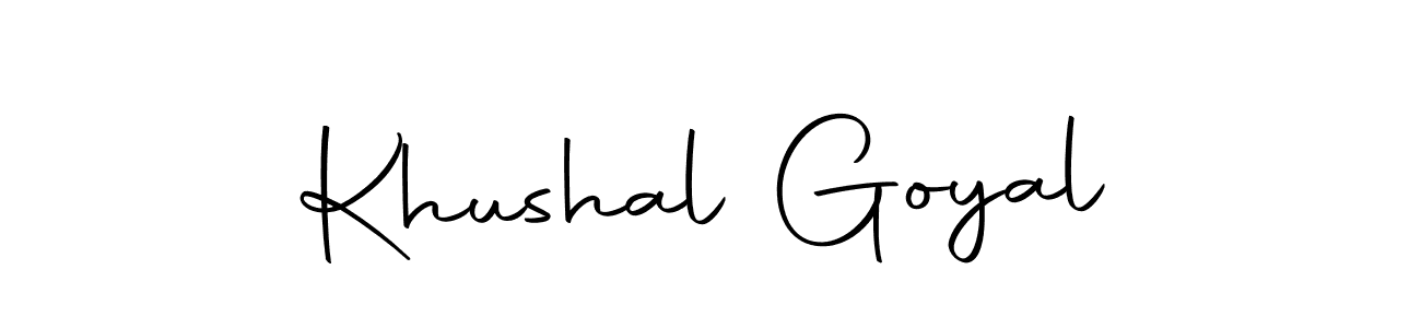 The best way (Autography-DOLnW) to make a short signature is to pick only two or three words in your name. The name Khushal Goyal include a total of six letters. For converting this name. Khushal Goyal signature style 10 images and pictures png