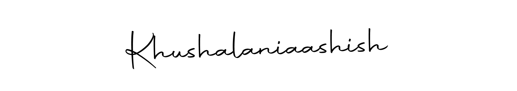 Also we have Khushalaniaashish name is the best signature style. Create professional handwritten signature collection using Autography-DOLnW autograph style. Khushalaniaashish signature style 10 images and pictures png