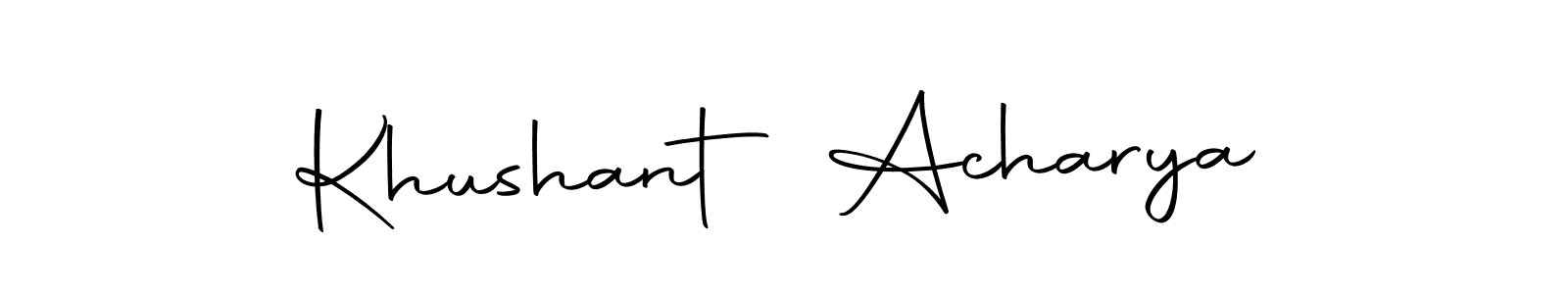 Similarly Autography-DOLnW is the best handwritten signature design. Signature creator online .You can use it as an online autograph creator for name Khushant Acharya. Khushant Acharya signature style 10 images and pictures png