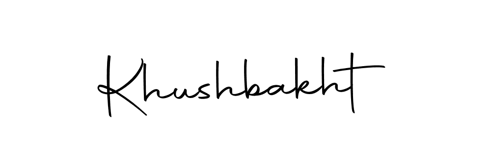 Create a beautiful signature design for name Khushbakht. With this signature (Autography-DOLnW) fonts, you can make a handwritten signature for free. Khushbakht signature style 10 images and pictures png