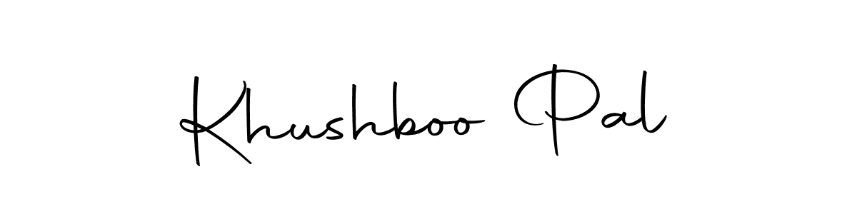 Create a beautiful signature design for name Khushboo Pal. With this signature (Autography-DOLnW) fonts, you can make a handwritten signature for free. Khushboo Pal signature style 10 images and pictures png