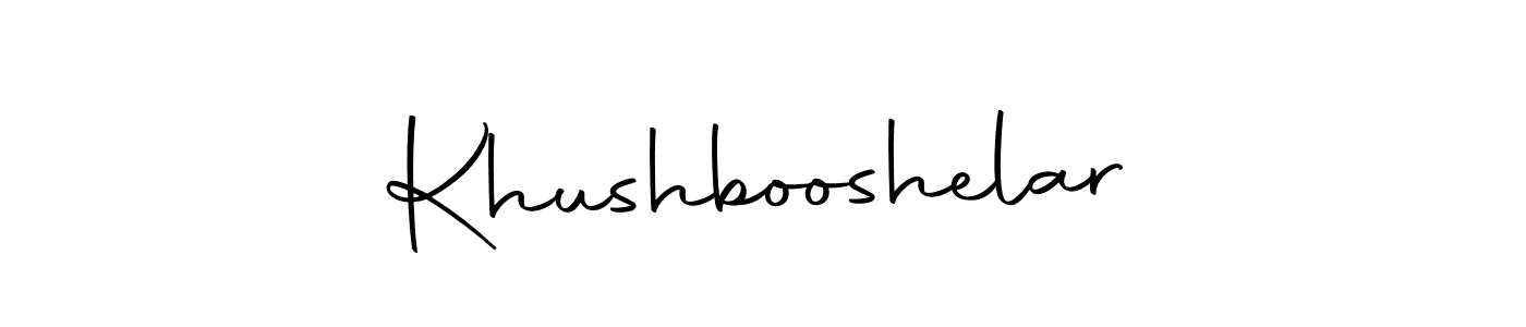 Create a beautiful signature design for name Khushbooshelar. With this signature (Autography-DOLnW) fonts, you can make a handwritten signature for free. Khushbooshelar signature style 10 images and pictures png