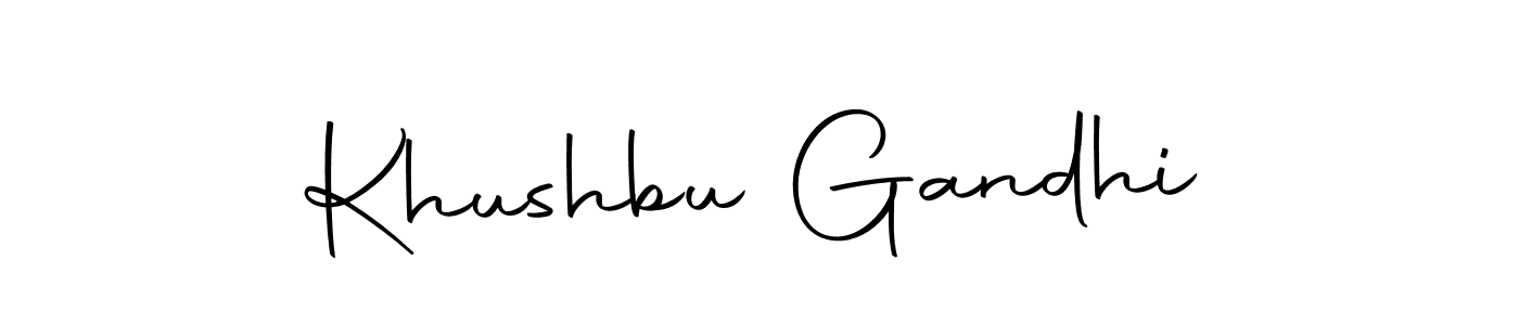 Khushbu Gandhi stylish signature style. Best Handwritten Sign (Autography-DOLnW) for my name. Handwritten Signature Collection Ideas for my name Khushbu Gandhi. Khushbu Gandhi signature style 10 images and pictures png