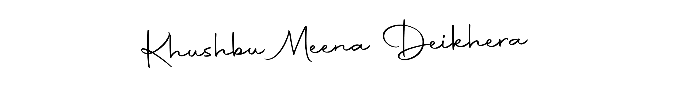 How to Draw Khushbu Meena Deikhera signature style? Autography-DOLnW is a latest design signature styles for name Khushbu Meena Deikhera. Khushbu Meena Deikhera signature style 10 images and pictures png