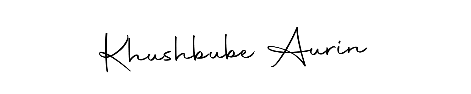 Use a signature maker to create a handwritten signature online. With this signature software, you can design (Autography-DOLnW) your own signature for name Khushbube Aurin. Khushbube Aurin signature style 10 images and pictures png