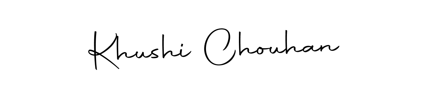 How to make Khushi Chouhan signature? Autography-DOLnW is a professional autograph style. Create handwritten signature for Khushi Chouhan name. Khushi Chouhan signature style 10 images and pictures png