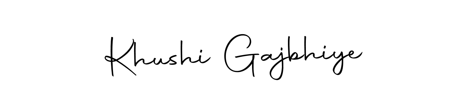 Also we have Khushi Gajbhiye name is the best signature style. Create professional handwritten signature collection using Autography-DOLnW autograph style. Khushi Gajbhiye signature style 10 images and pictures png