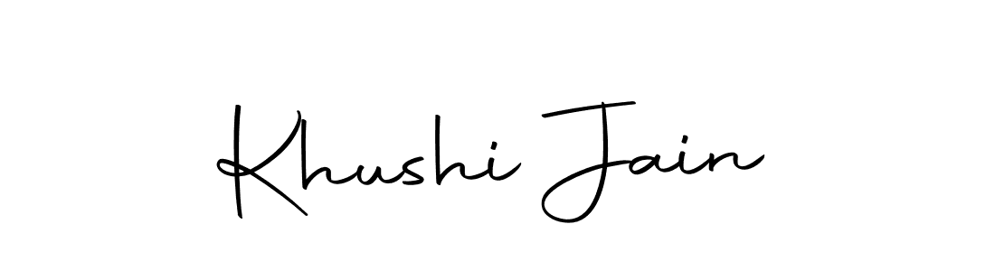 Also we have Khushi Jain name is the best signature style. Create professional handwritten signature collection using Autography-DOLnW autograph style. Khushi Jain signature style 10 images and pictures png