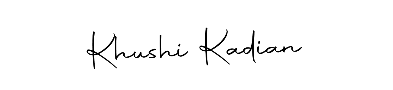 Autography-DOLnW is a professional signature style that is perfect for those who want to add a touch of class to their signature. It is also a great choice for those who want to make their signature more unique. Get Khushi Kadian name to fancy signature for free. Khushi Kadian signature style 10 images and pictures png