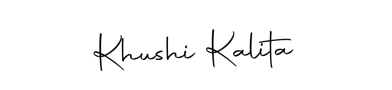 Make a short Khushi Kalita signature style. Manage your documents anywhere anytime using Autography-DOLnW. Create and add eSignatures, submit forms, share and send files easily. Khushi Kalita signature style 10 images and pictures png