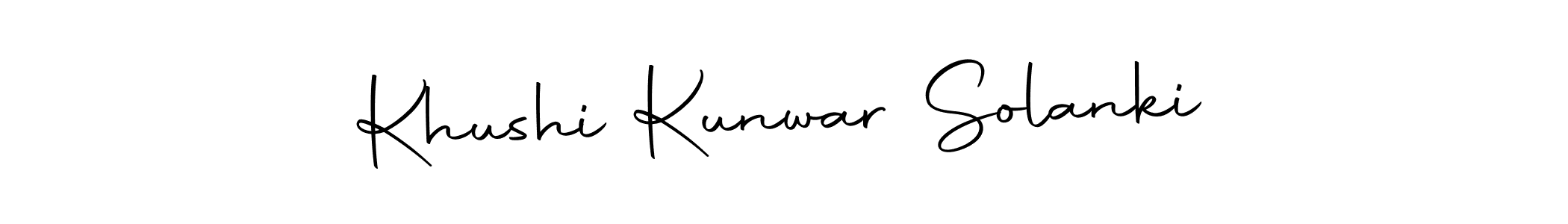 Make a short Khushi Kunwar Solanki signature style. Manage your documents anywhere anytime using Autography-DOLnW. Create and add eSignatures, submit forms, share and send files easily. Khushi Kunwar Solanki signature style 10 images and pictures png