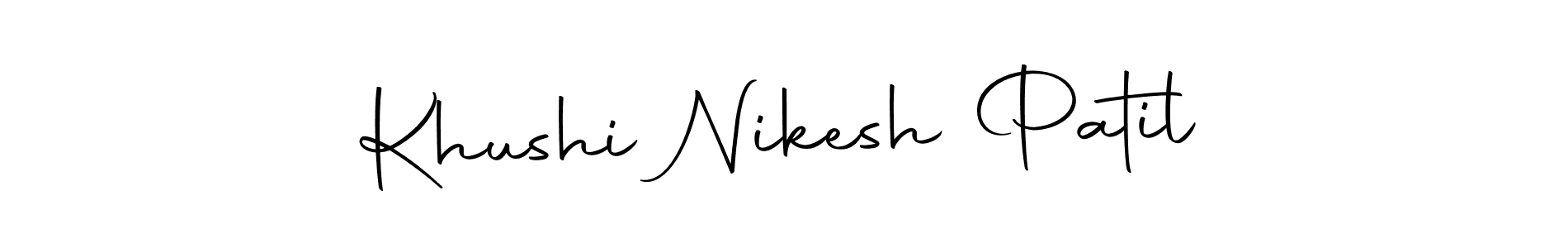 Check out images of Autograph of Khushi Nikesh Patil name. Actor Khushi Nikesh Patil Signature Style. Autography-DOLnW is a professional sign style online. Khushi Nikesh Patil signature style 10 images and pictures png