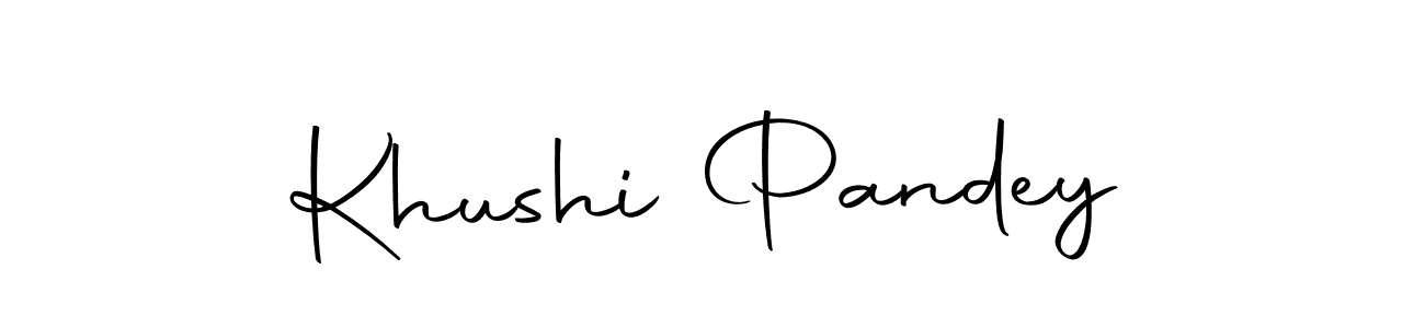 Design your own signature with our free online signature maker. With this signature software, you can create a handwritten (Autography-DOLnW) signature for name Khushi Pandey. Khushi Pandey signature style 10 images and pictures png