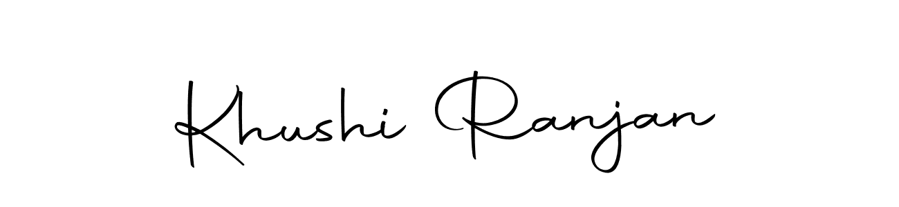 Design your own signature with our free online signature maker. With this signature software, you can create a handwritten (Autography-DOLnW) signature for name Khushi Ranjan. Khushi Ranjan signature style 10 images and pictures png